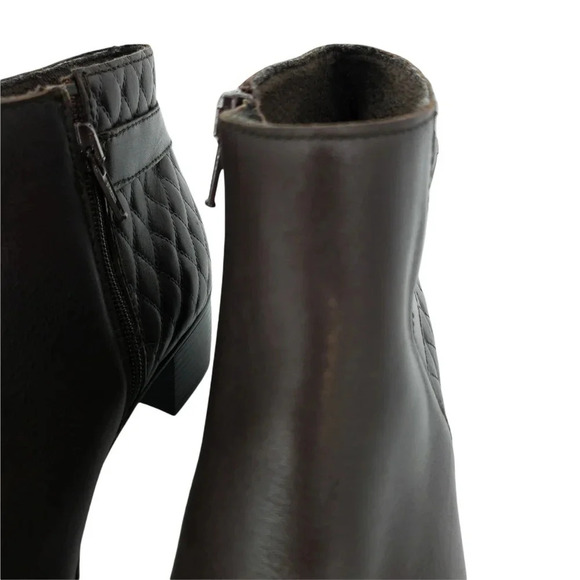 Munro Ankle Boots Bootie Jolynn Quilted Stack Block Heel - Picture 3 of 12